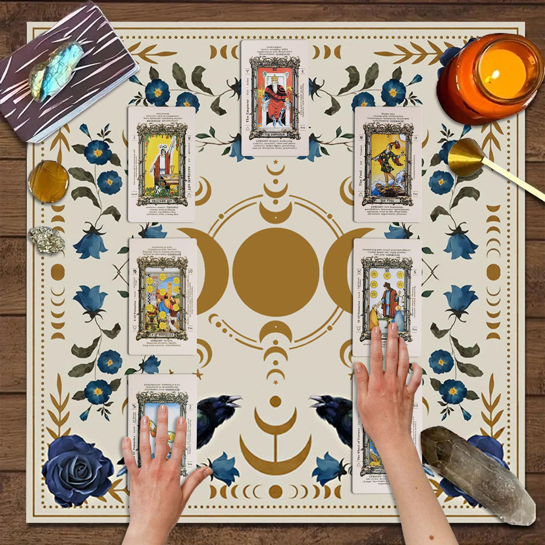 Knana tarot ritual-space design helps create a meditative atmosphere.