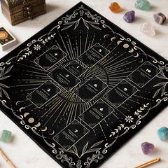 Knana tarot tablecloth adds decorative ritual elements to your practice.