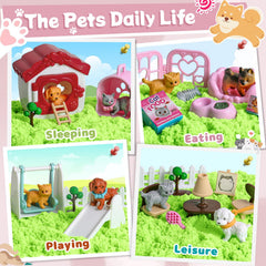 KNASON dog house creates cozy pet-themed pretend play scenes