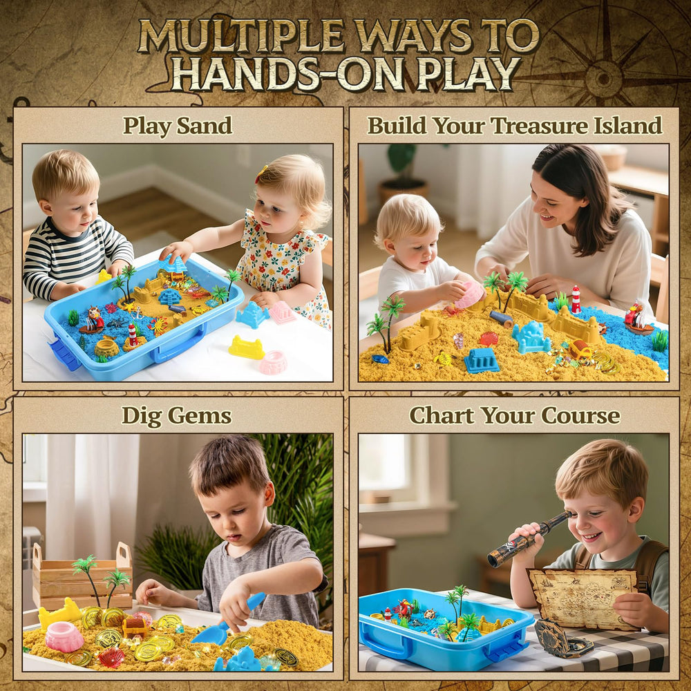 KNASON pirate map illustration guiding a treasure hunt