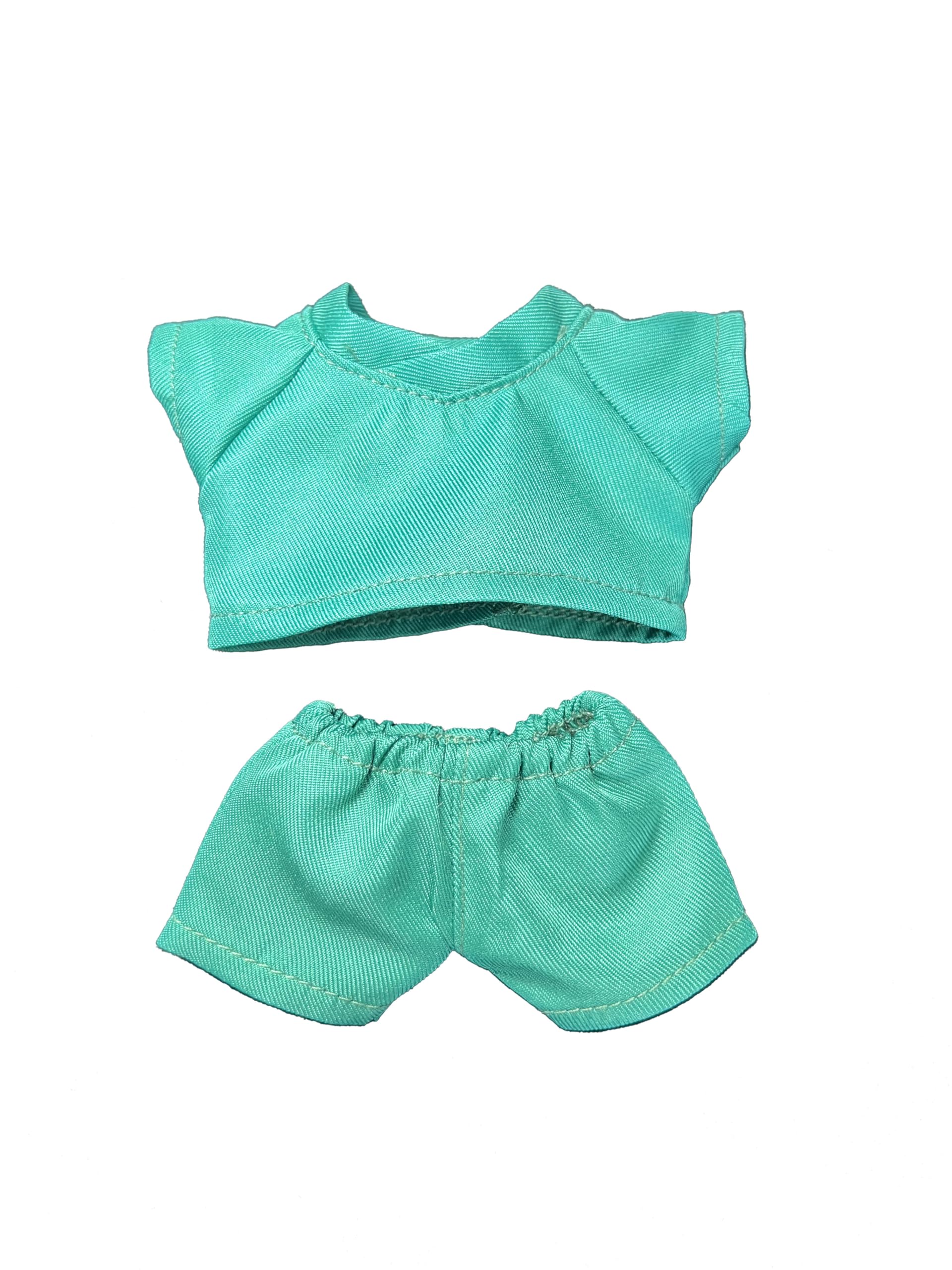 Kncco-Mdt scrub top for 17cm dolls, adds authentic wear detail.