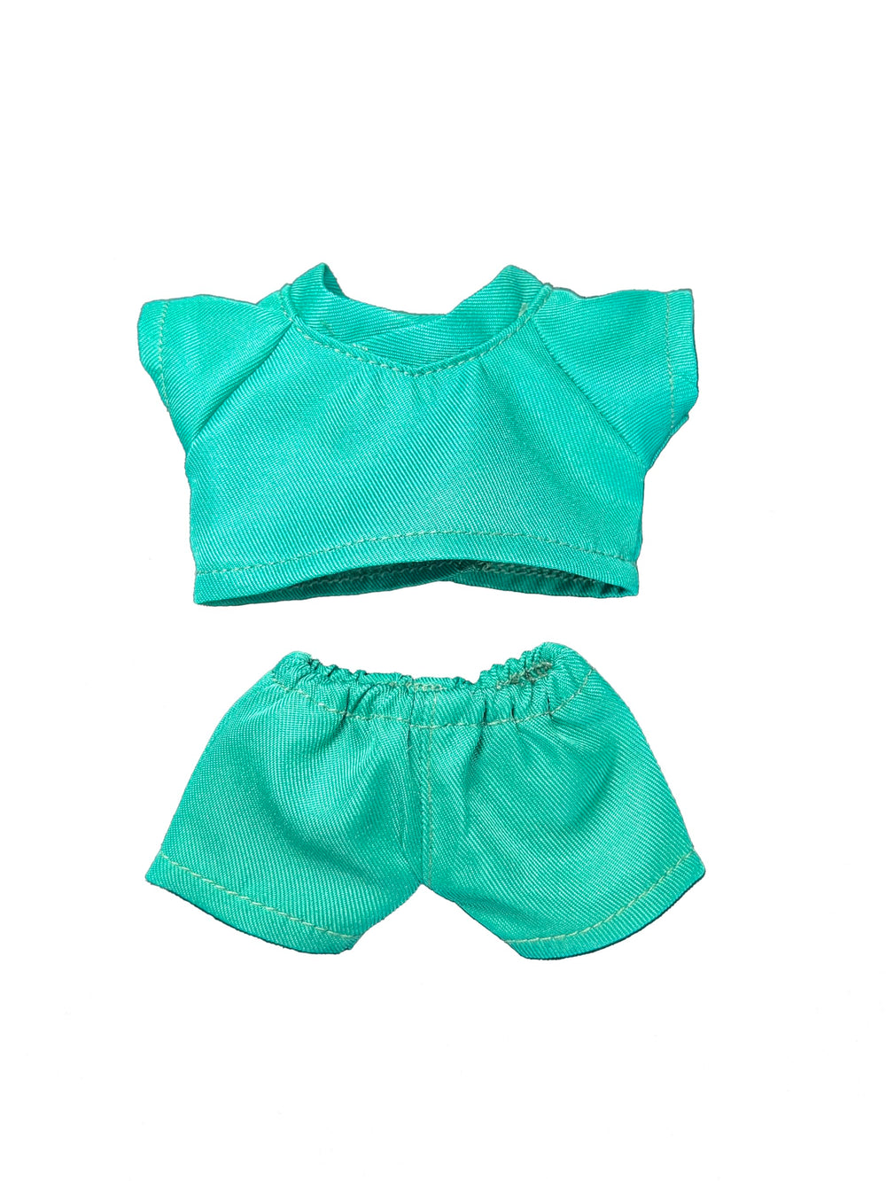 Kncco-Mdt scrub top for 17cm dolls, adds authentic wear detail.