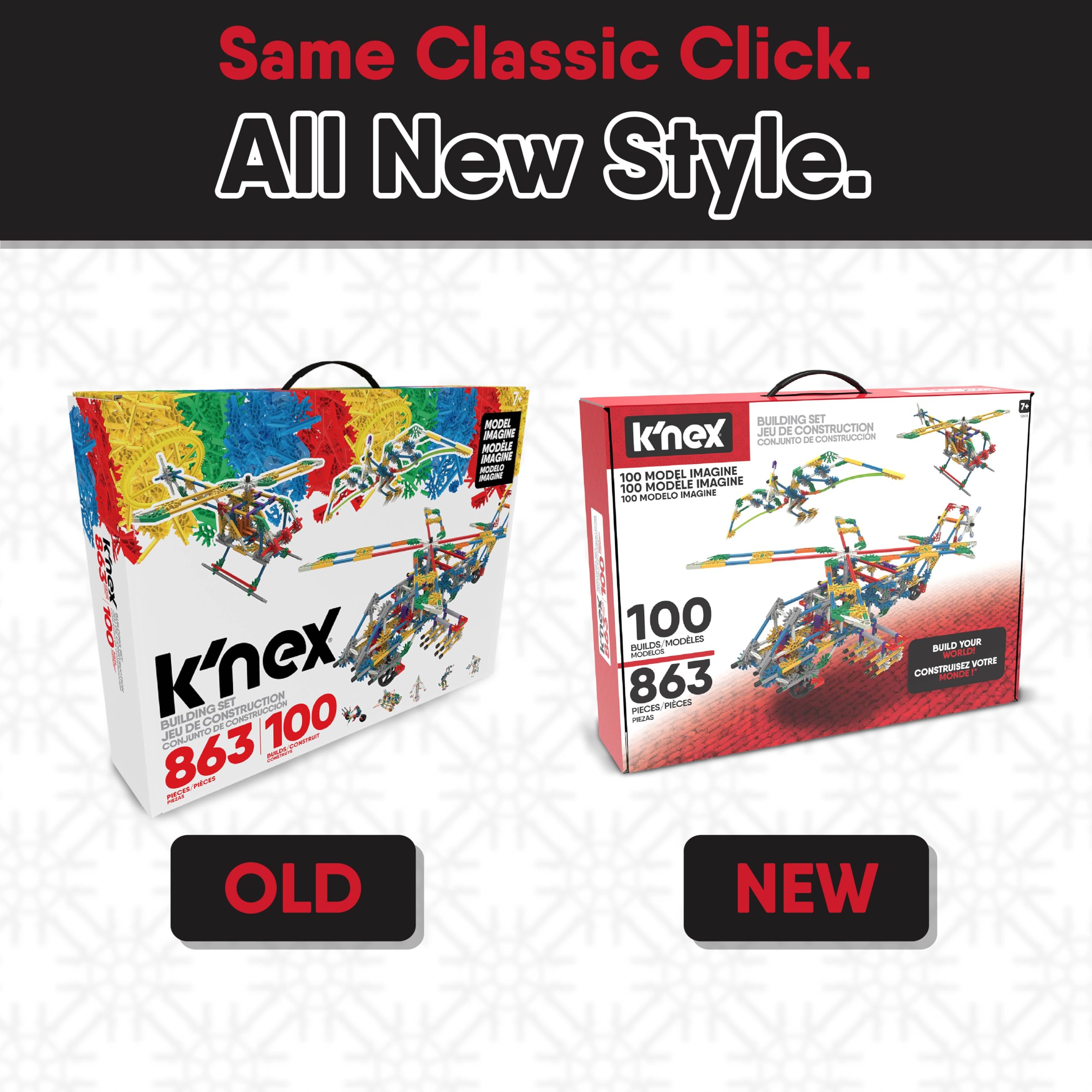 Colorful pieces from K'NEX 100 Model Building Set ideal for group creativity