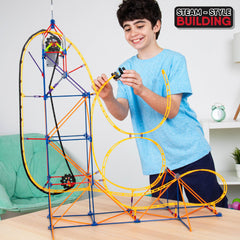 K'NEX Amazin' 8 Coaster motor lift demonstrates fast, exciting powered motion