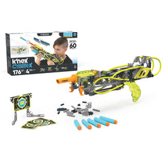K'NEX Cyber-X C5 Neostrike front view blaster ready for action