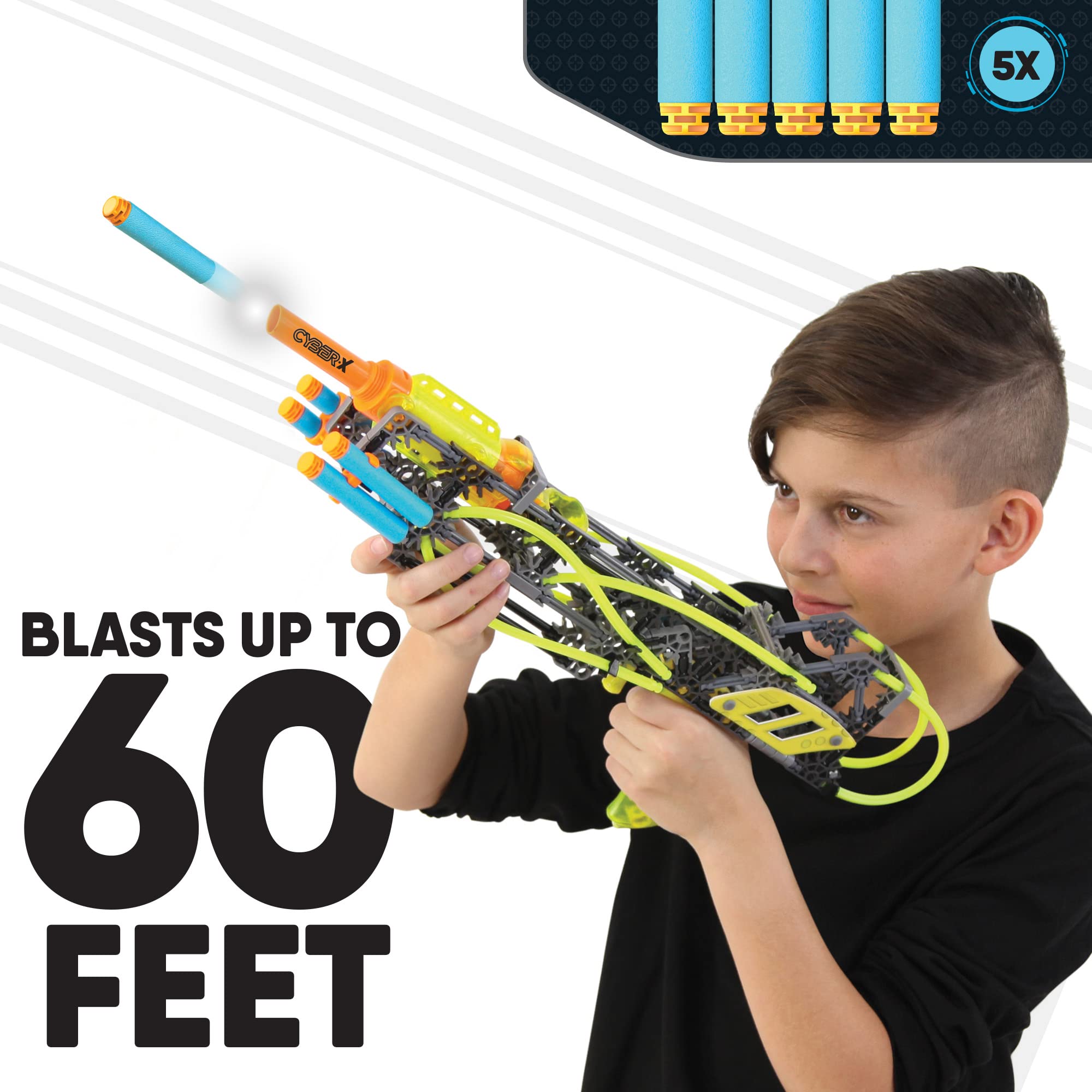 K'NEX Cyber-X C5 Neostrike instructions simplify assembly