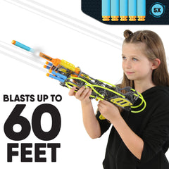 K'NEX Cyber-X C5 Neostrike four build templates inspire creativity