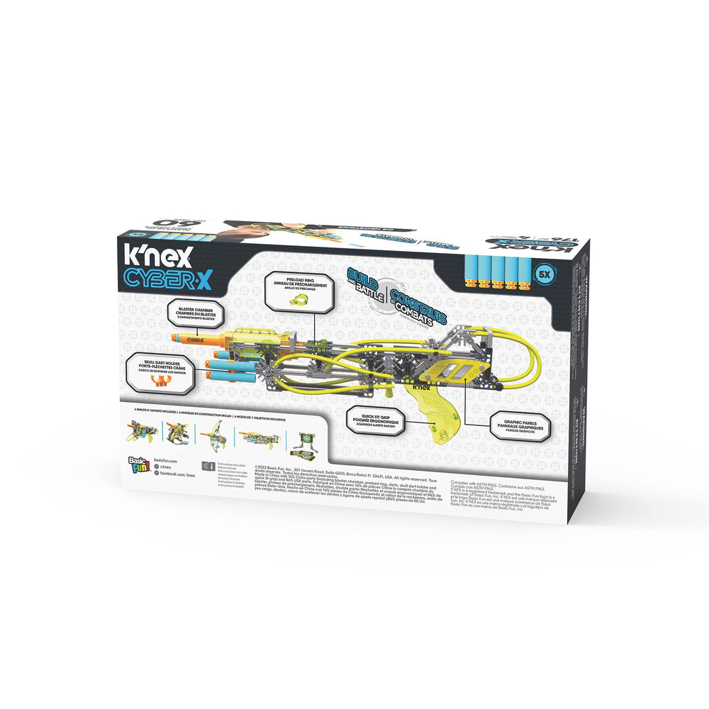 K'NEX Cyber-X C5 Neostrike target stands for precise aiming practice