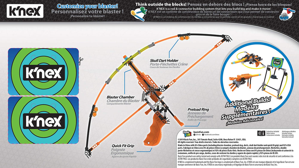 K'NEX K-Force Bow Chamber close-up for customizable blaster design