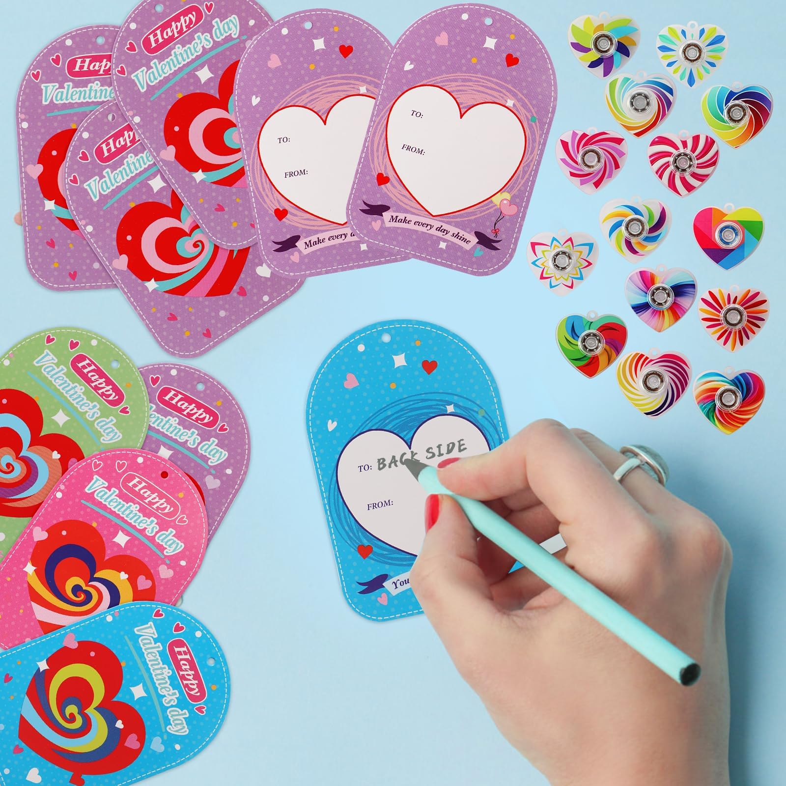 KNFINNDUU four colorful greeting cards in the set