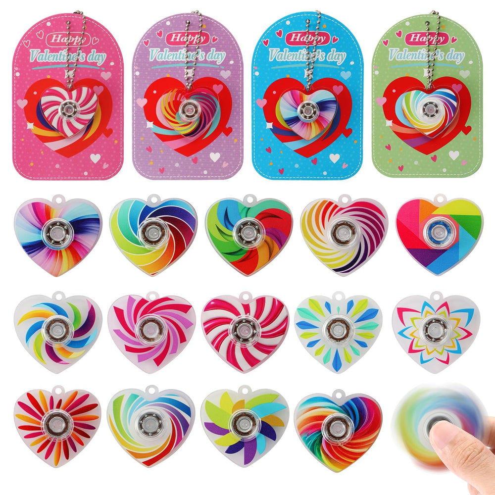 KNFINNDUU Valentine spinner with heart design for a playful stress-relief moment