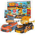 Knuckle Headz Tiger front view shows the popping action for exciting play.