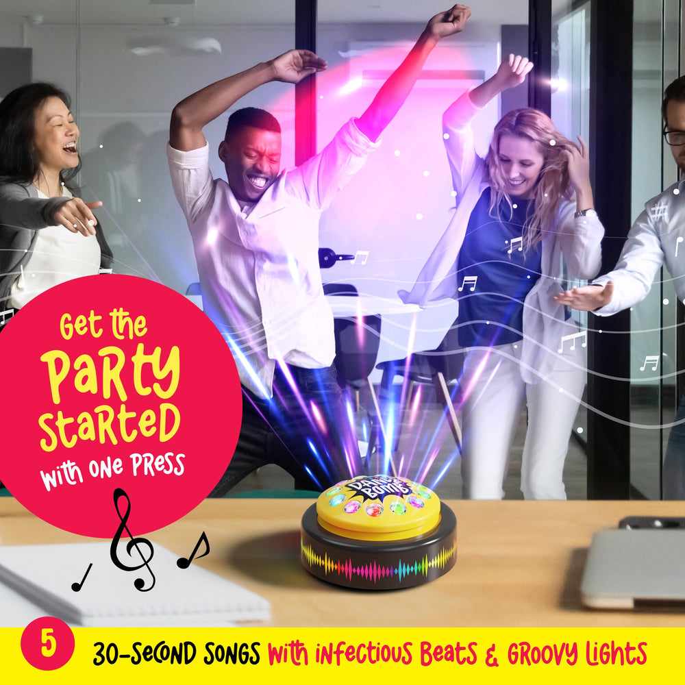 KNUCKLHEAD Dance Bomb party lights illuminate the room and boost mood.