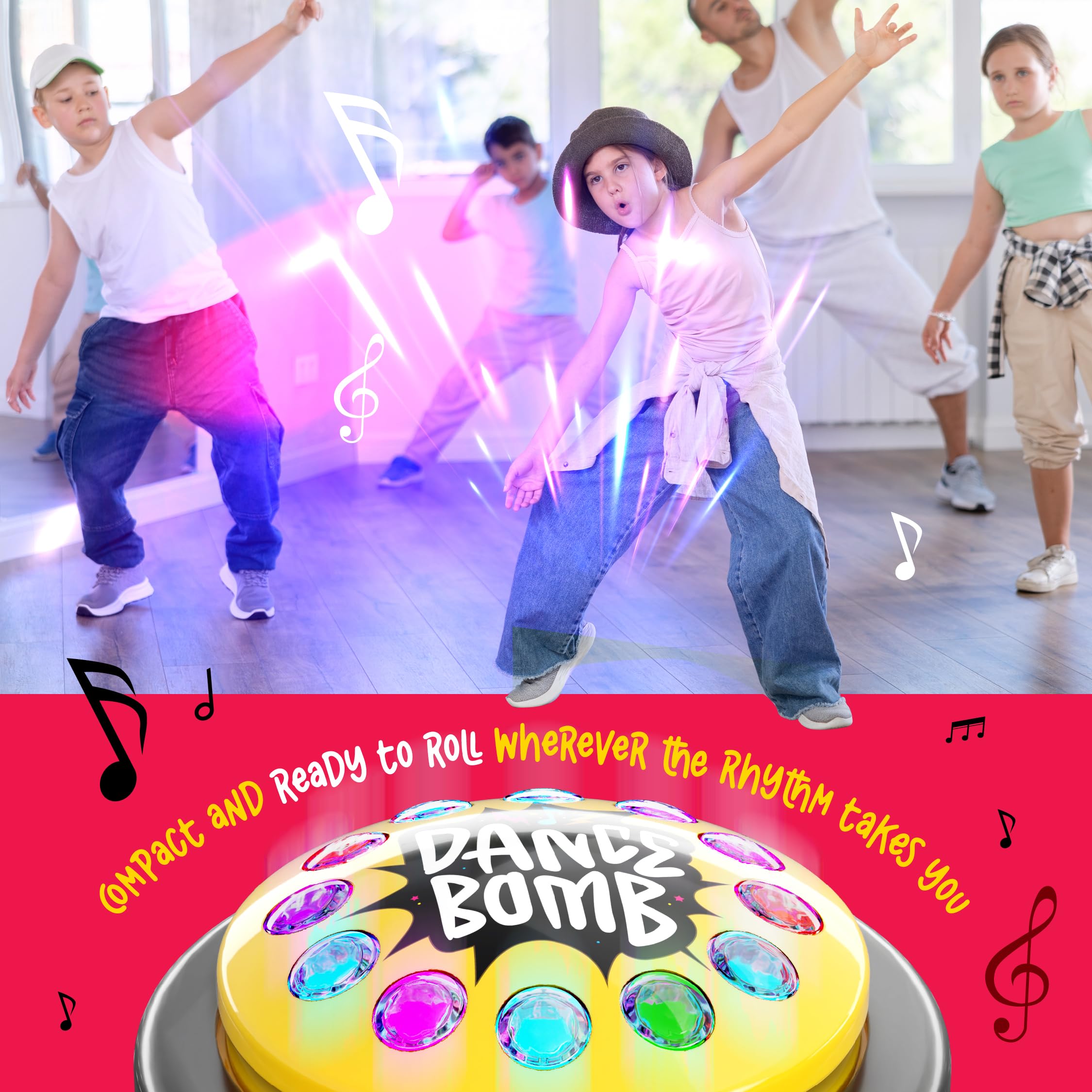 KNUCKLHEAD Dance Bomb pocket-size portable fun for on-the-go.