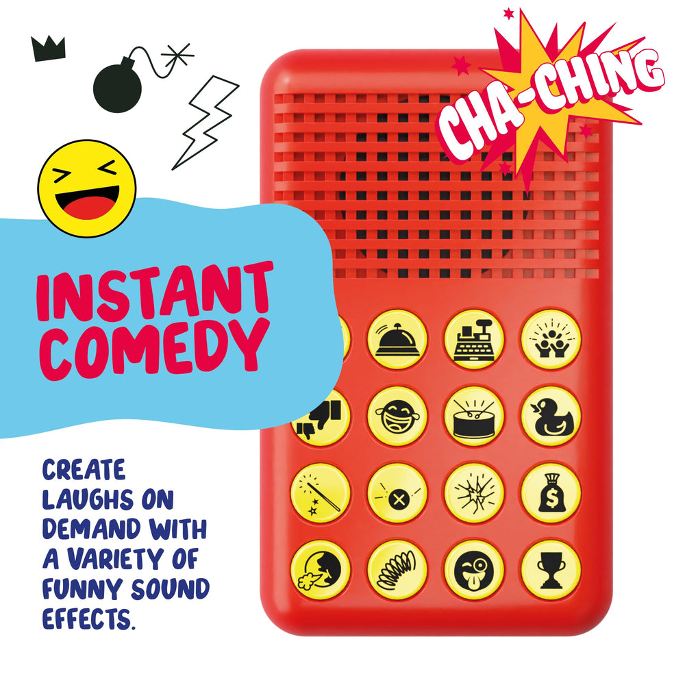 KNUCKLHEAD Sound Effects Machine packaging is gift-ready for birthdays and holidays.