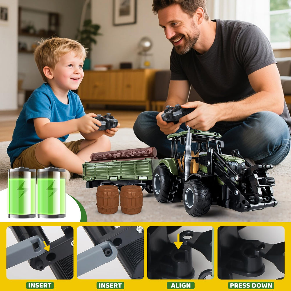 KOALA DIARY tractor with detachable trailer for versatile farm scenarios