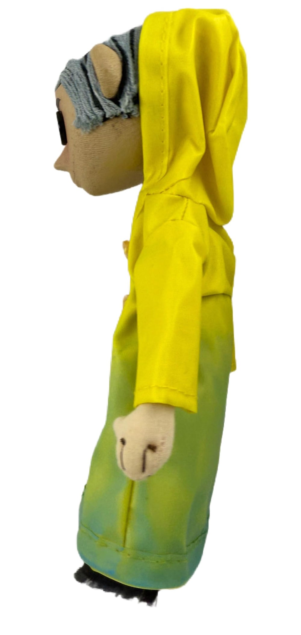 KOBOSY NECA Coraline doll side view highlighting detailed costume for collectors.