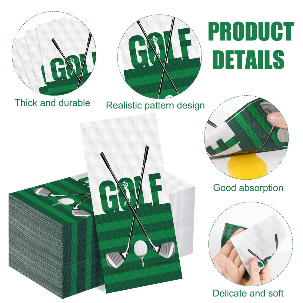 Kochorie golf napkins two-layer construction for reliable spill containment