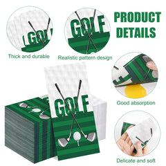 Kochorie golf napkins two-layer construction for reliable spill containment