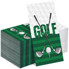 Kochorie golf napkins with checkered pattern and brown club design for stylish table decor