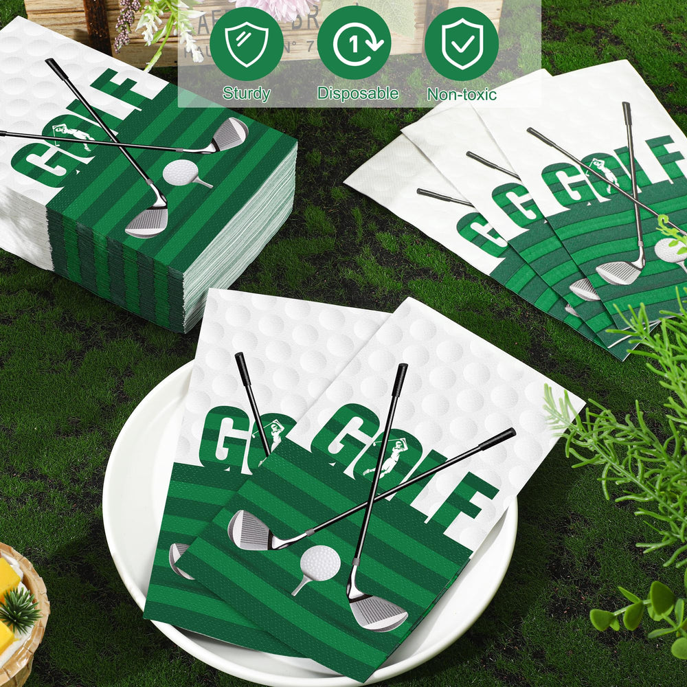 Kochorie golf napkins unfolded size 15.7 x 13 inches for versatile use