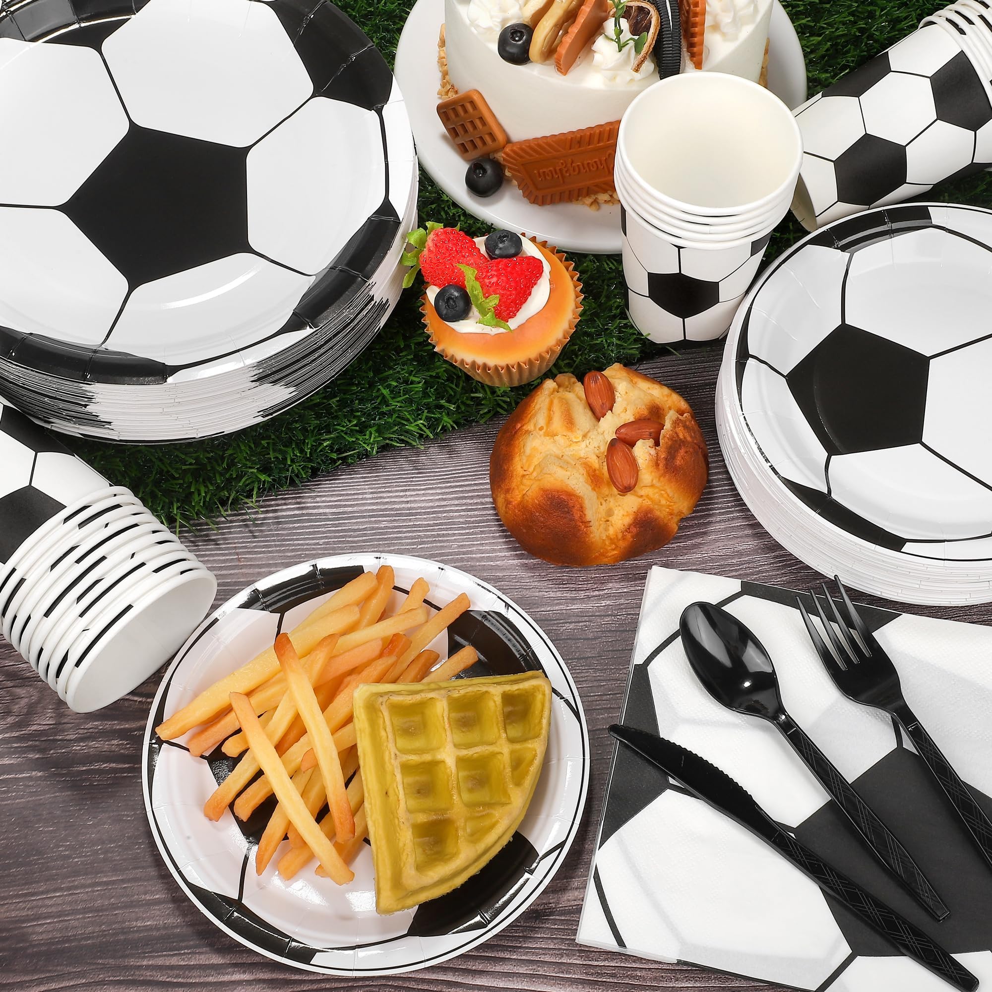 Kochorie soccer cups 9oz for convenient disposable beverages.