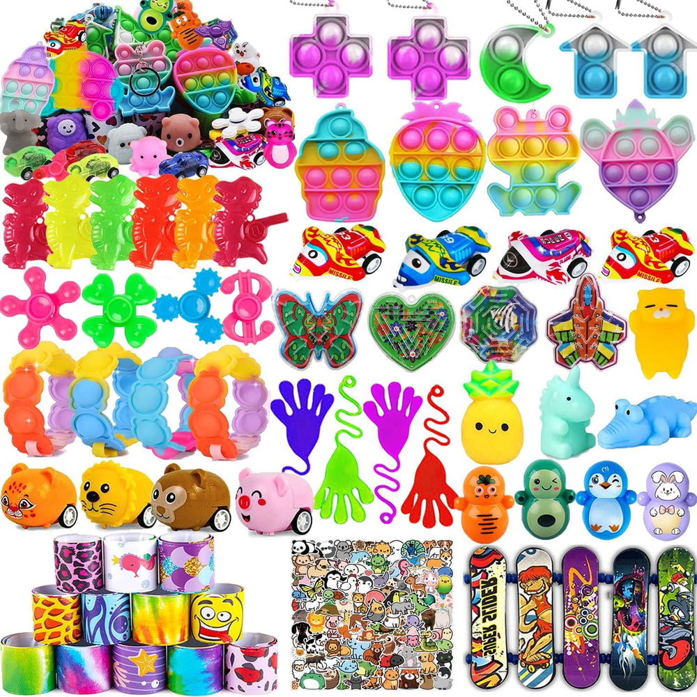 Kocici 124 Pcs Party Favors for classrooms and celebrations, ideal as prizes.