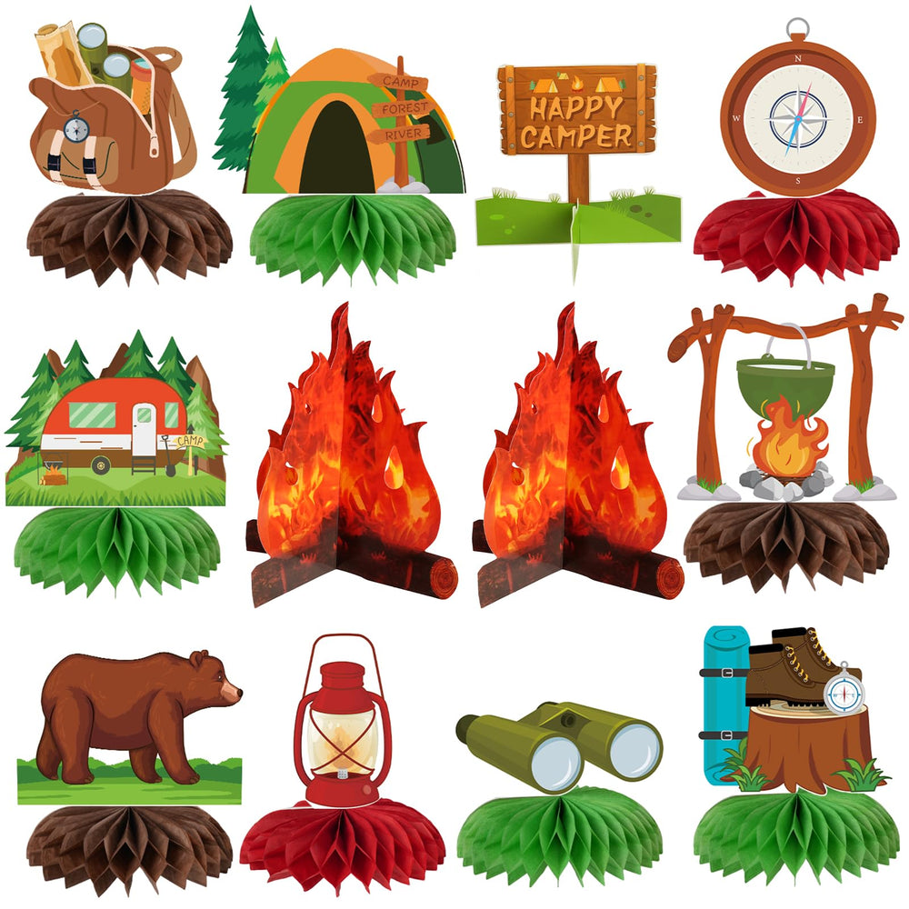 Kockuu camping bear centerpiece adds playful charm to your table