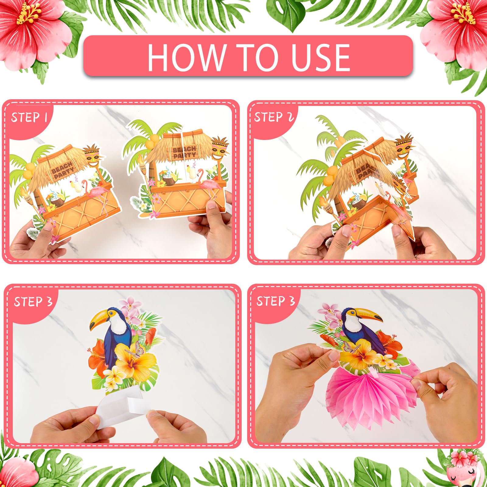 Kockuu hibiscus centerpiece brightens tropical table settings