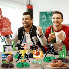 Kockuu standing football player cutout set for interactive photo moments
