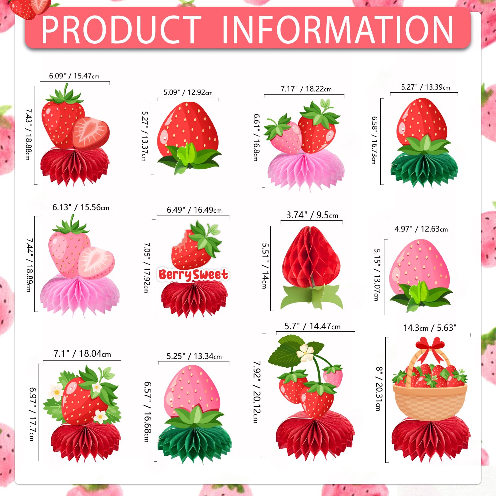 Kockuu strawberry basket card 04 brings playful, artisanal charm to any gathering.