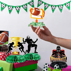 Kockuu trophy pattern honeycomb detail enhances celebratory decor
