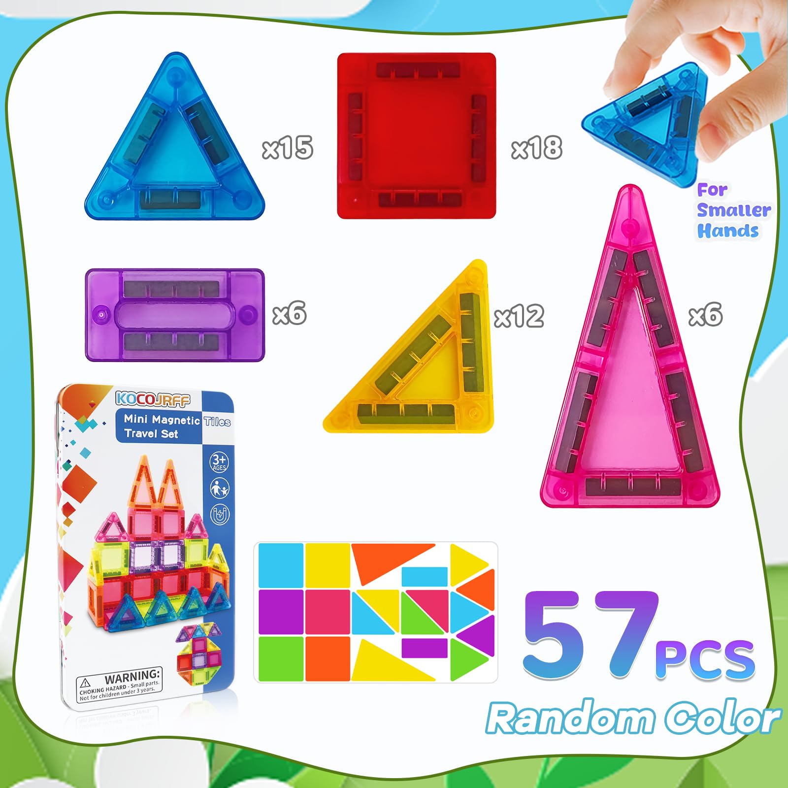 kocojrff portable travel-friendly set ideal for classrooms and family trips