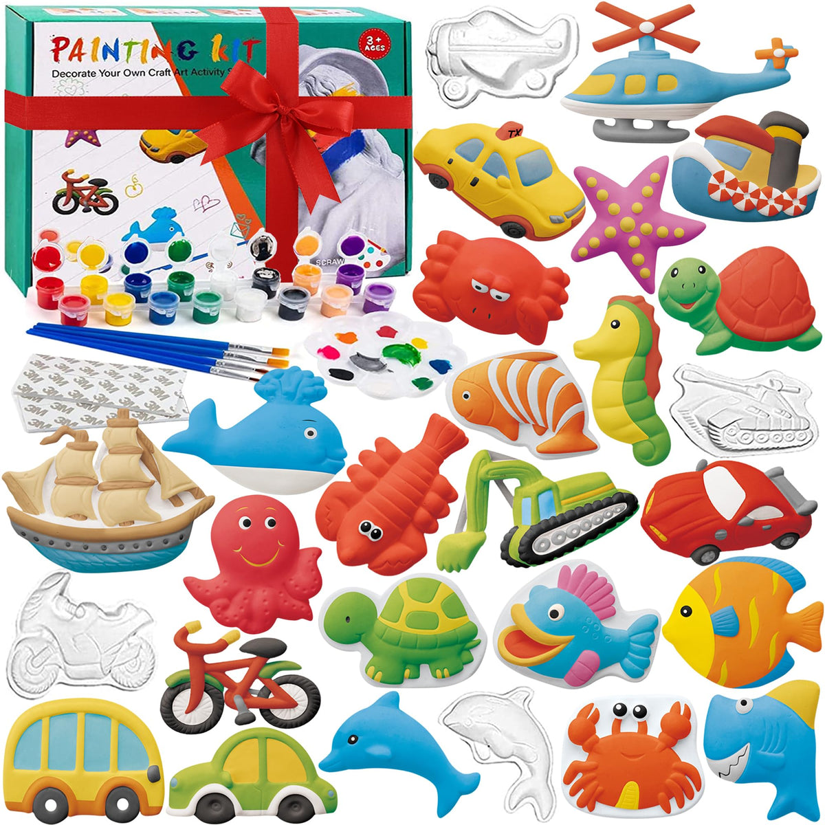 KODATEK 80-piece art kit for kids ages 4-8 sparks creativity and hand-eye coordination.