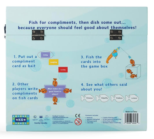 Koehne's Games compliment cards included for heartfelt praise prompts.