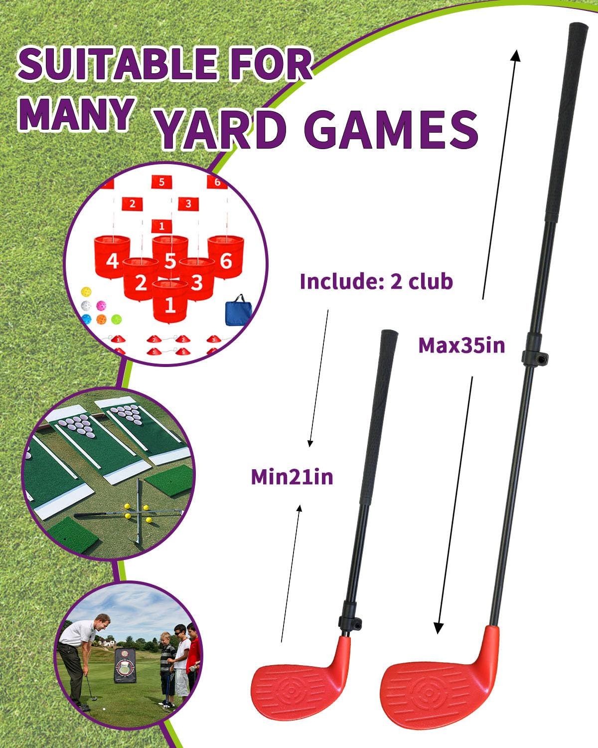 KOFULL suitable for bucket game and backyard golf challenges.