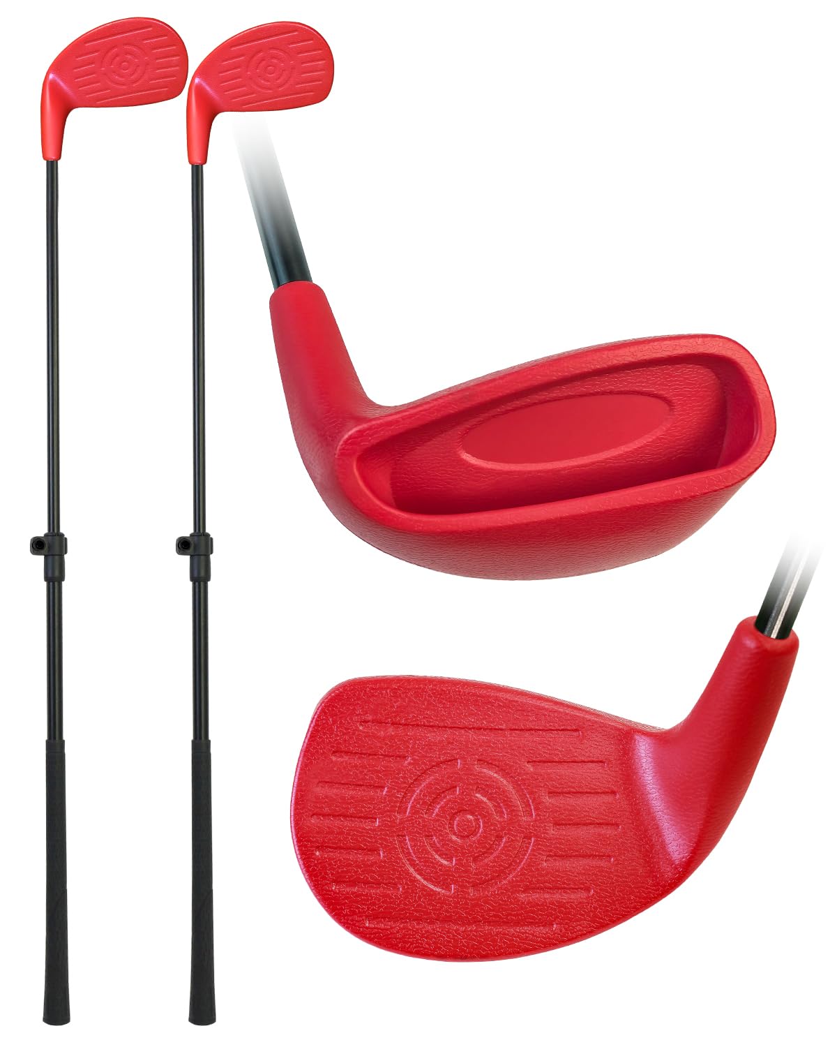 KOFULL extendable shaft backyard golf clubs for adjustable height play.