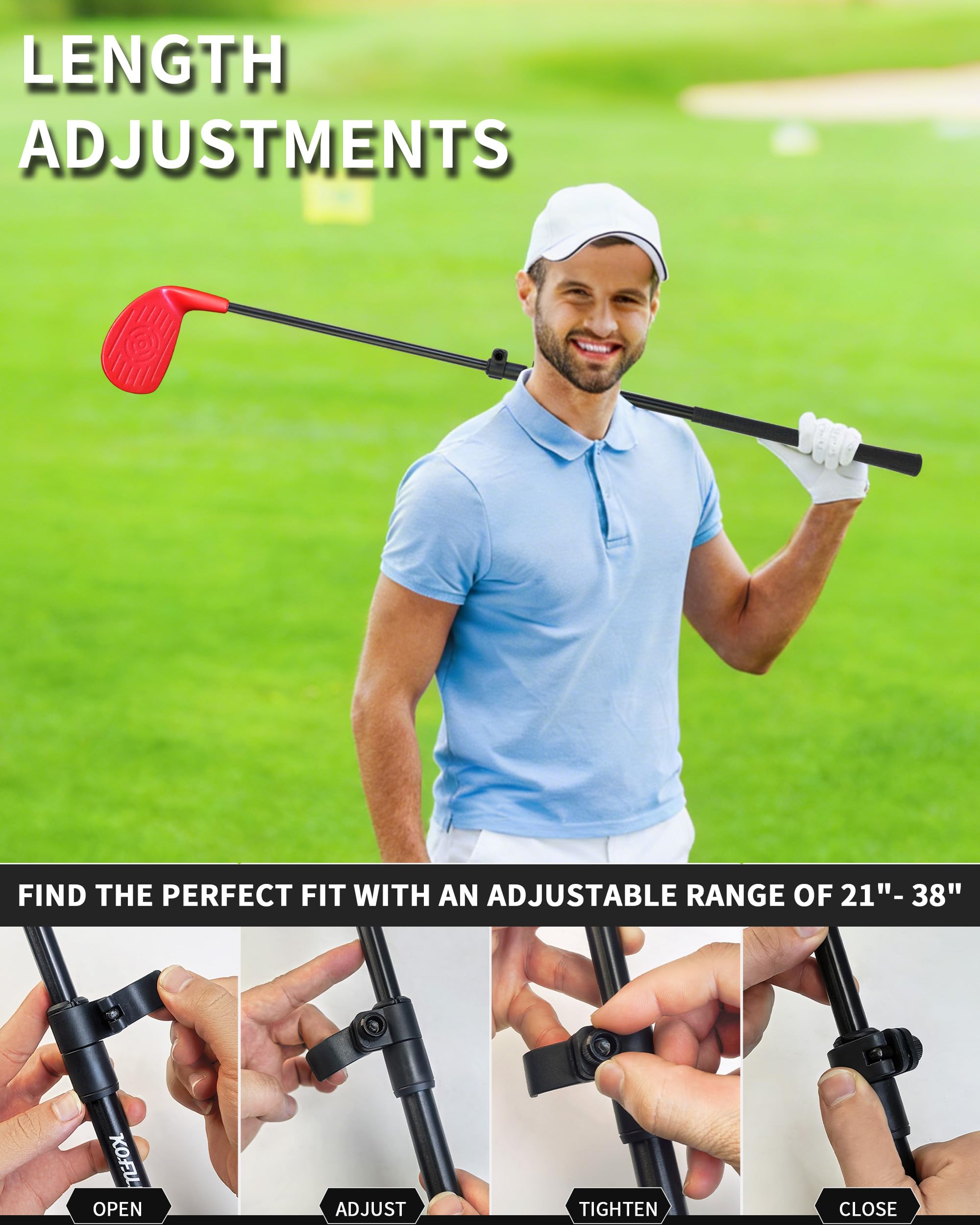 KOFULL two-pack set enables family backyard golf sessions.