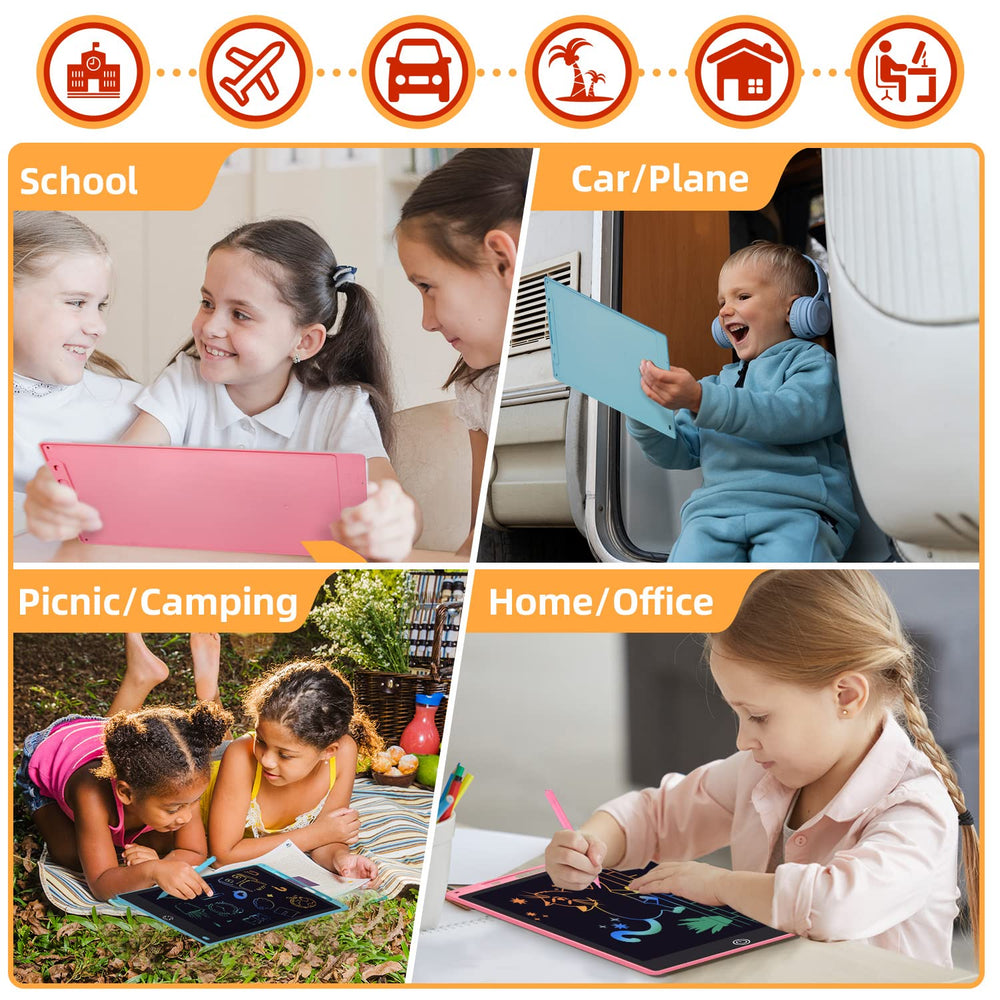 Kogabanny two-pack doodle boards for kids with smooth writing surface