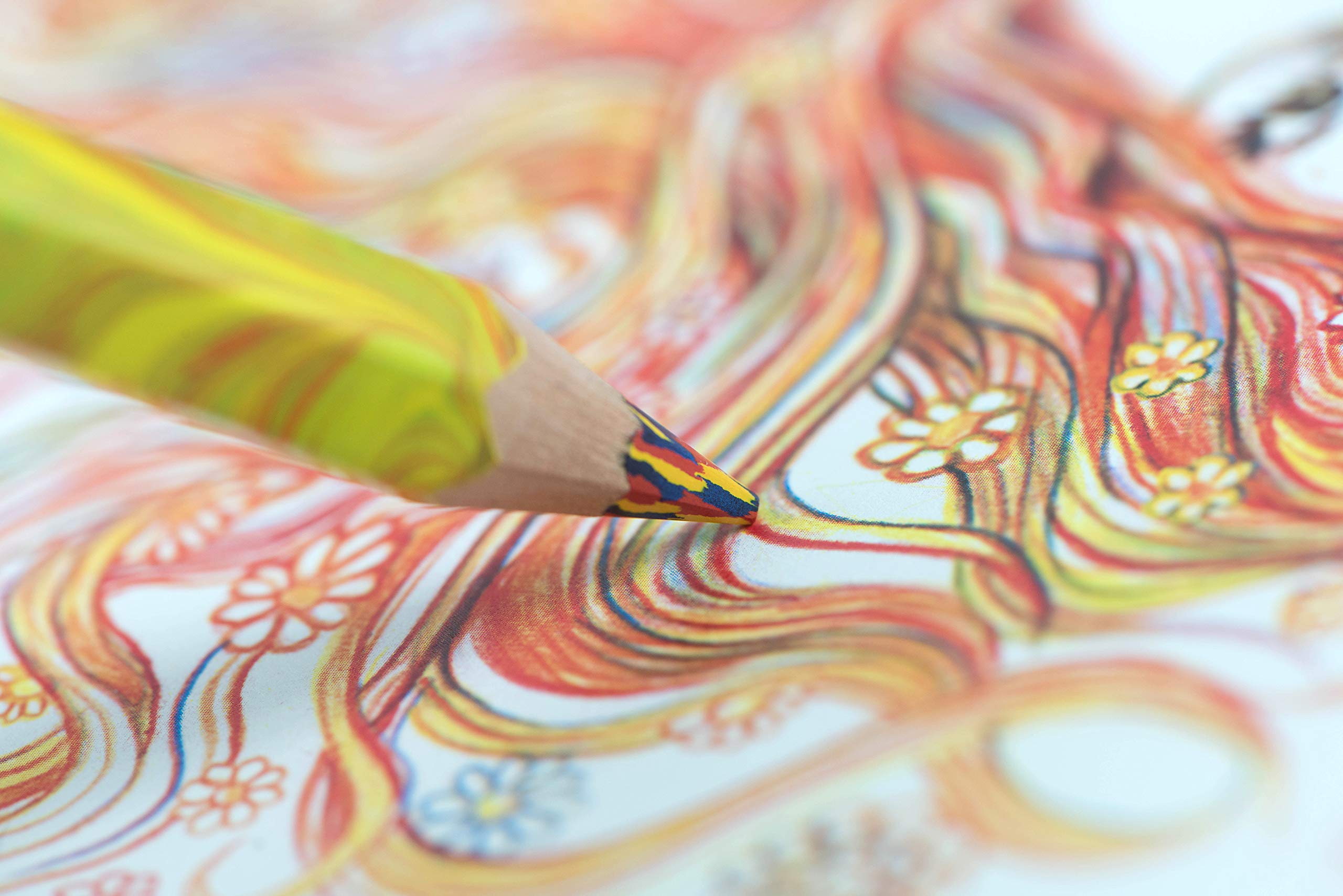 Koh-I-Noor Magic FX Neon swirl pencils offer bold line accents.
