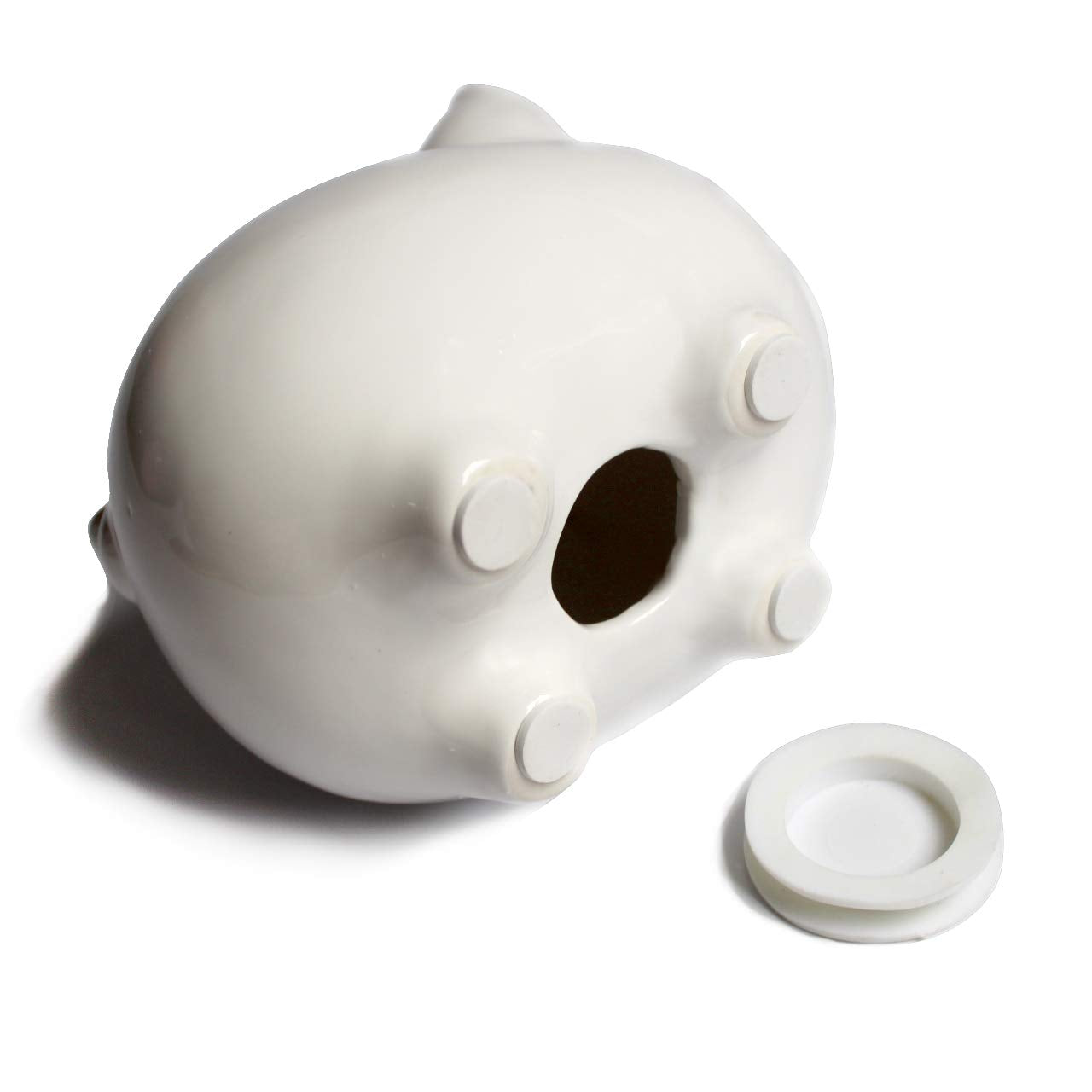 KOHIENWO pink piggy bank adds cute nursery decor and savings.
