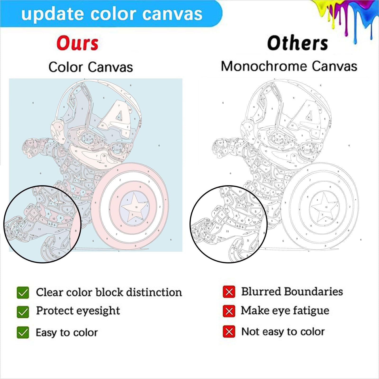 KOJEFCV 4-Pack kid-friendly brushes promote easy painting for children