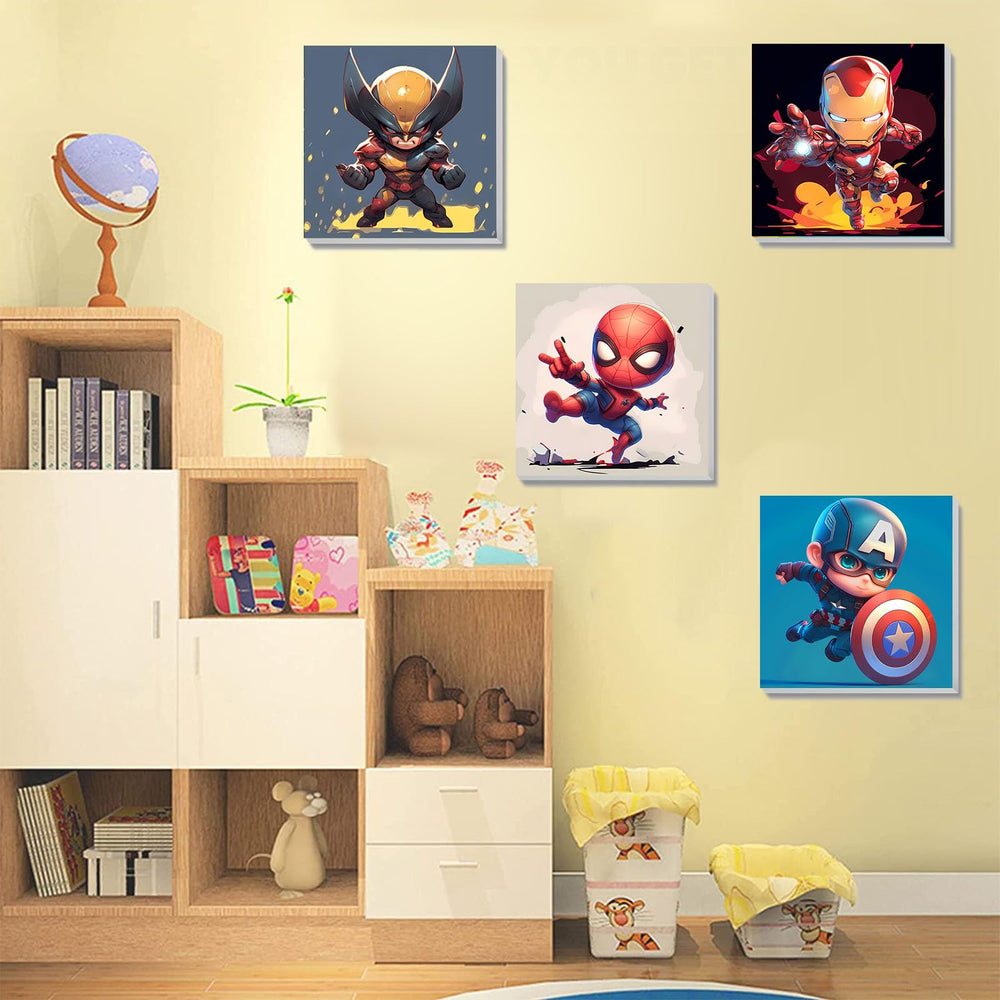 KOJEFCV 4-Pack wooden easel supports sturdy display and setup