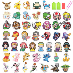 KOJEFCV cartoon diamond art stickers kit sparkling designs inspire playful creativity