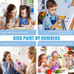 KOJEFCV gift-friendly paint by numbers for family fun