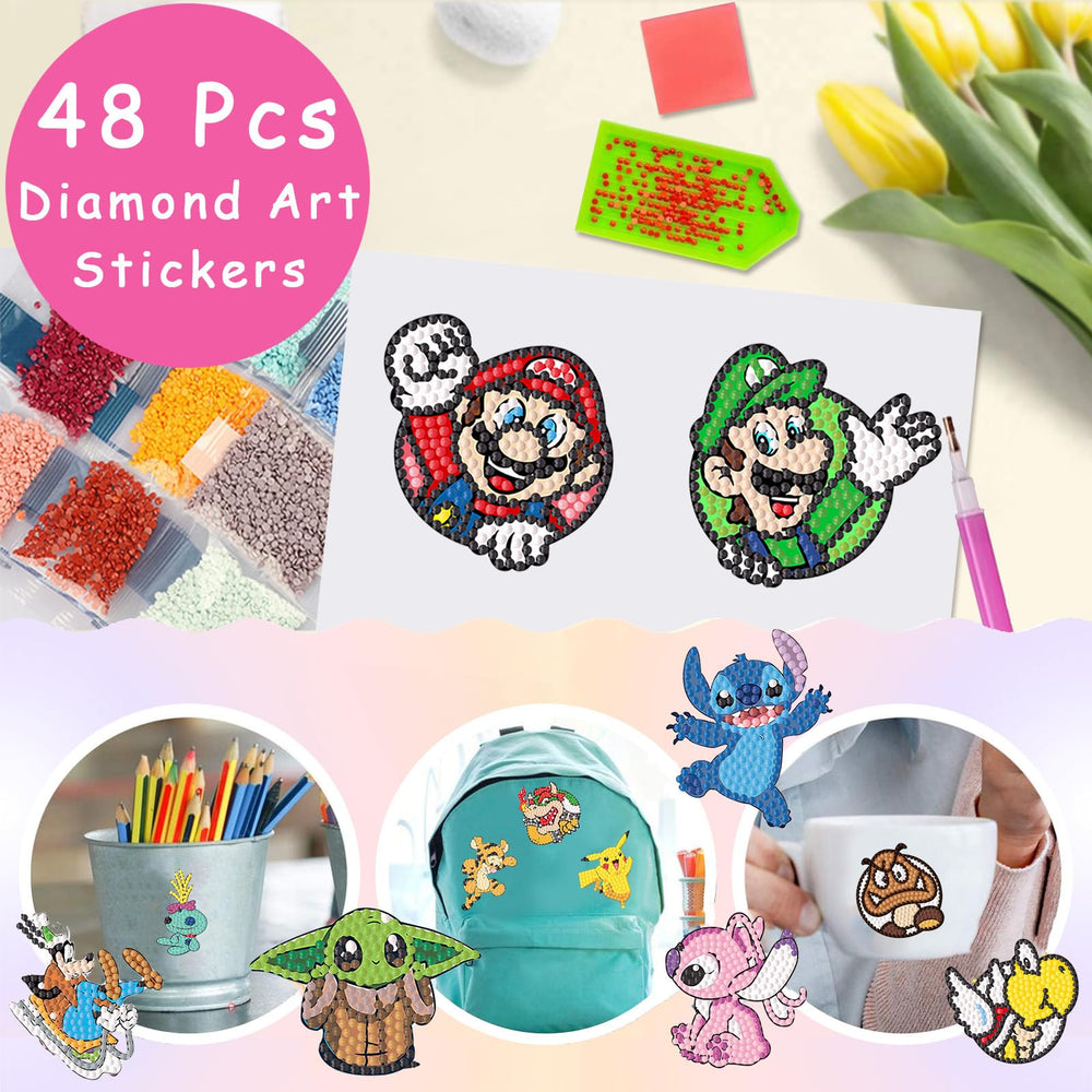KOJEFCV educational diamond art set encourages colorful designs and mindful assembly