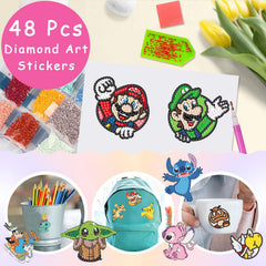 KOJEFCV educational diamond art set encourages colorful designs and mindful assembly