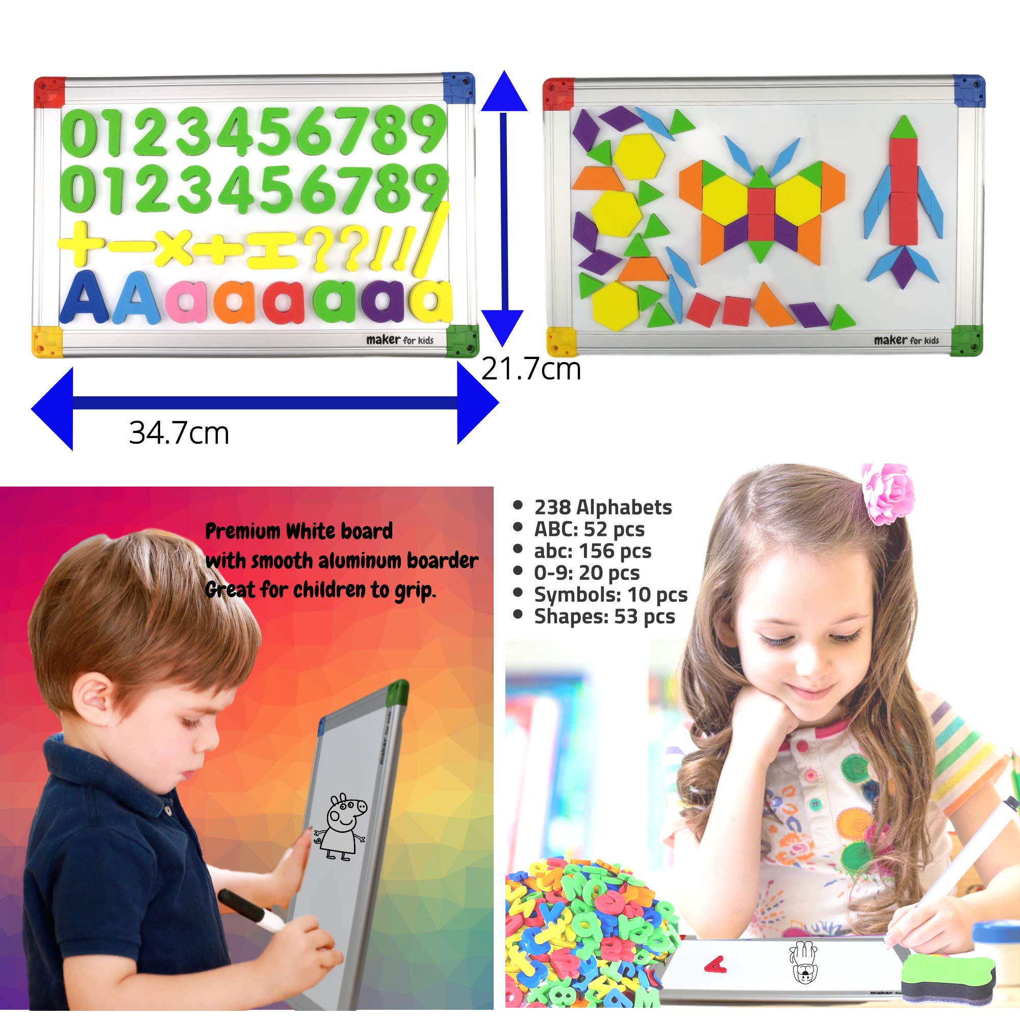KOKO AROMA includes whiteboard pens and eraser for quick cleanup.