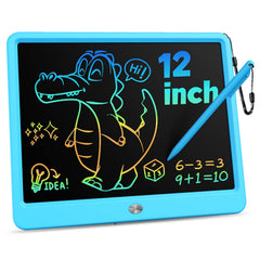 KOKODI 12-inch LCD writing tablet offers a spacious drawing area for creative play.