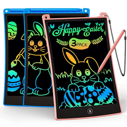 KOKODI 3-pack LCD writing tablet blue for mess-free creativity